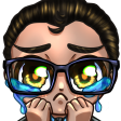 Emote de luigi un streamer de la plataforma de twitch con sus ojos llenos de lagrimas