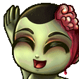 Emote de un zombie saludando en donde se cae el brazo de la alegria por saludar