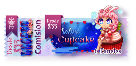 Portada comision seis paneles para plataforma de streaming twitch kick diseño boleto de concierto